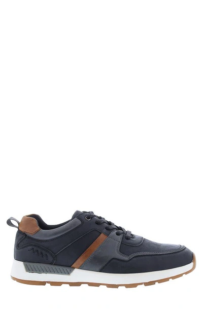 Shop English Laundry Lohan Leather & Suede Sneaker In Black