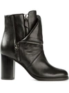 CASADEI Layered Zipped Boots