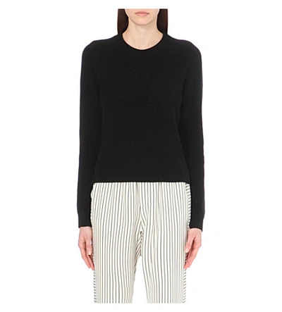 Rag & Bone Valentina Cropped Cashmere Jumper In Black