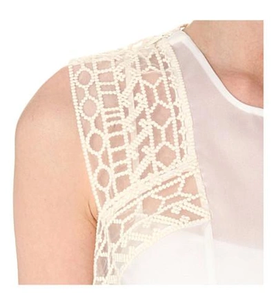 Shop 3.1 Phillip Lim / フィリップ リム Embroidered Silk Top In Cream