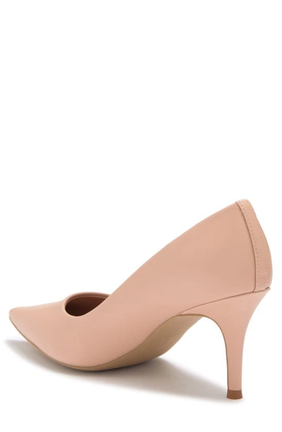 Linea Paolo Paris Pointed Toe Leather Pump In Desert Sand