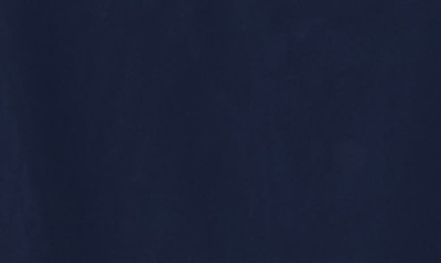 Marina Overlay Solid Shift Dress In Navy
