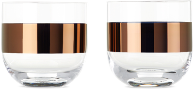 Shop Tom Dixon Copper Tank Whiskey Glass Set, 200ml In Cooper