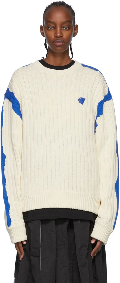 Shop Ader Error Off-white Benny Sweater In Ivory