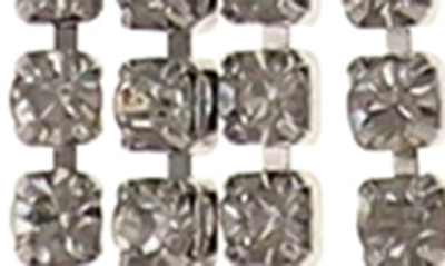Shop Olivia Welles Glitzy Tassel Earrings In Silver / Multi
