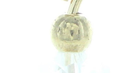 Olivia Welles Molly Bead Drop Earrings In Gold / Clear