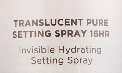 Shop Laura Mercier Translucent Pure Setting Spray 16hr, 3.4 oz