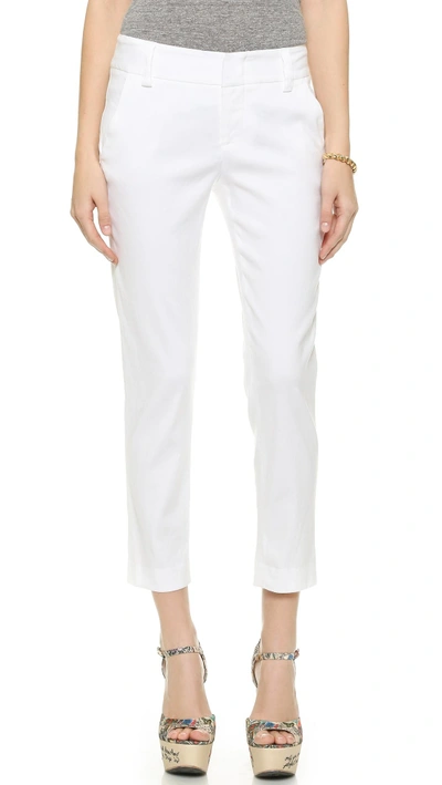 Shop Alice And Olivia Stacey Slim Pants In White