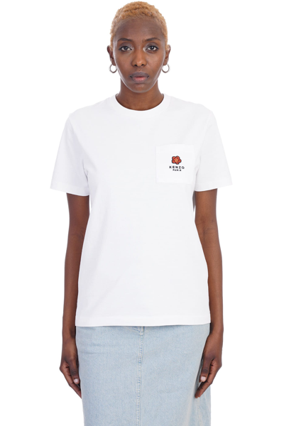 Shop Kenzo T-shirt In White Cotton