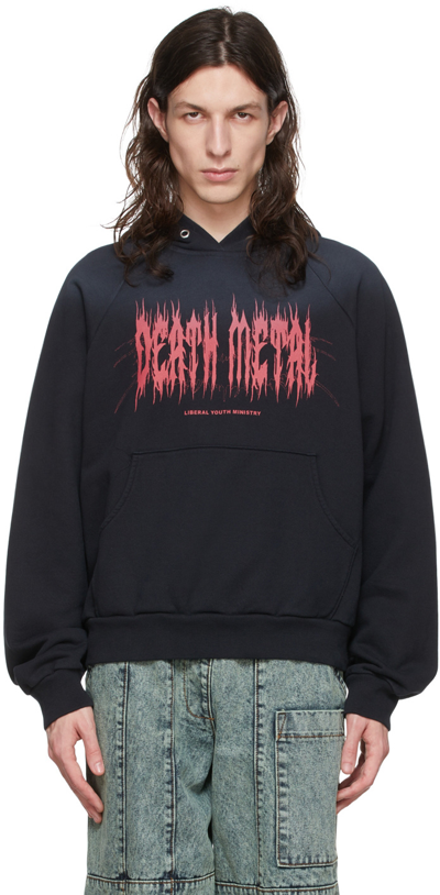 Shop Liberal Youth Ministry Black Cotton Hoodie