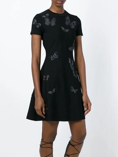 Shop Valentino Butterfly Embroidered Dress