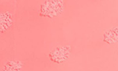 Shop Love By Design Priyanka Swiss Dot Chiffon Front Tie Romper In Rose Petal