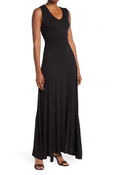 Shop Love By Design Joanna Tie Back Convertible Maxi Dress In Black