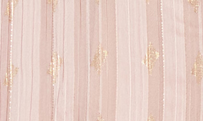 By Design Eve Chiffon Collared Button Front Blouse In Rose Tan