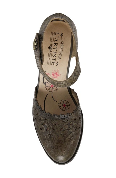L'artiste Visionary Ankle Strap Sandal In Grey