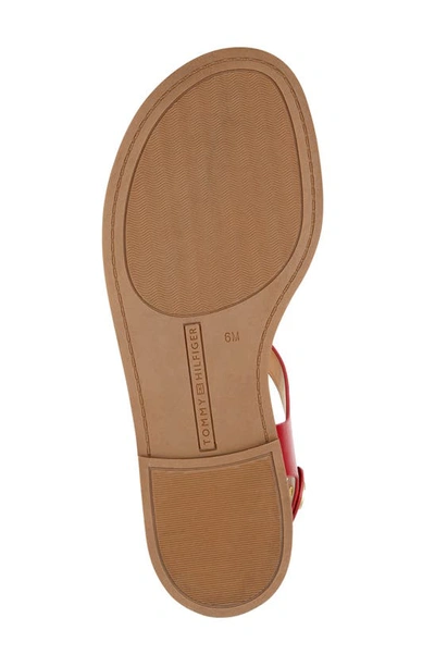 Tommy Hilfiger Bennia Sandal In Medium Red