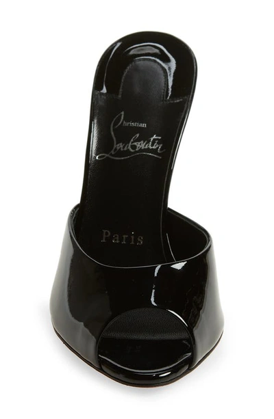 Christian Louboutin Me Dolly 100 Patent Leather Mules In Black