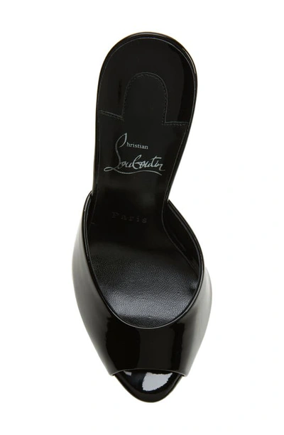 Shop Christian Louboutin Me Dolly Peep Toe Slide Sandal In Black