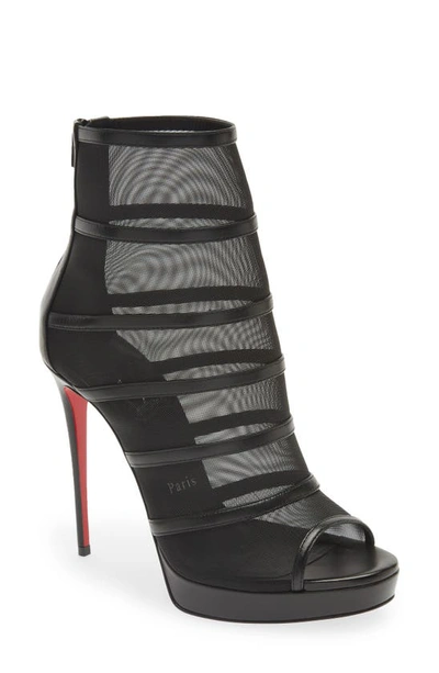 Christian Louboutin, Shoes, Christianlouboutin Chelsea Chick Red Sole  Stiletto Boots Booties Black 39