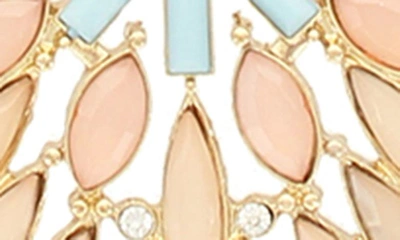 Olivia Welles Nadine Detail Necklace In Burnished Gold / Neutral