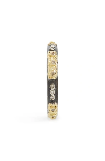 Shop Armenta Old World Carved Diamond Stack Ring In Gold