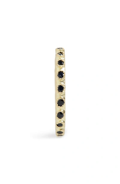 Armenta 18k Yellow Gold Sueno Black Sapphire Stacking Ring In Gold