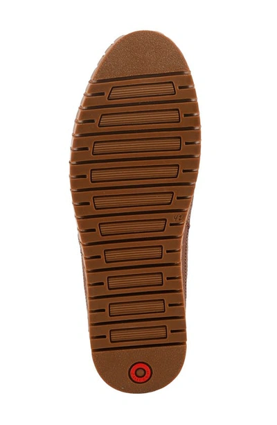 Spring Step Whipstitch Leather Loafer In Brown