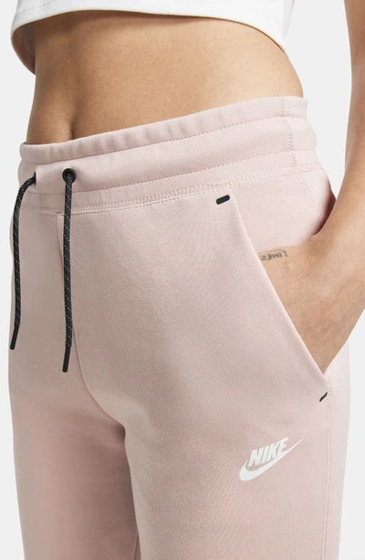 Shop Nike Tech Fleece Joggers In Pink Oxford/ White