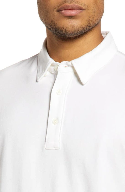 Shop Faherty Movement Polo Shirt In White
