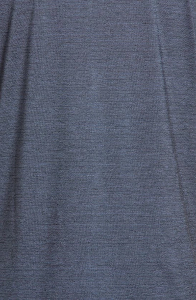 Travismathew The Heater Solid Short Sleeve Performance Polo In Vintage Indigo/ Black