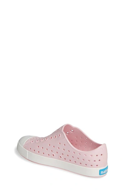 Native Shoes Jefferson Water Friendly Slip-on Vegan Sneaker In Milk Pink/ Shell White