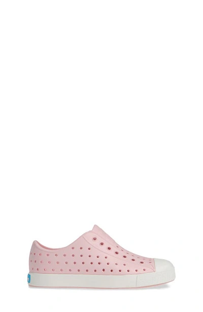 Native Shoes Jefferson Water Friendly Slip-on Vegan Sneaker In Milk Pink/ Shell White