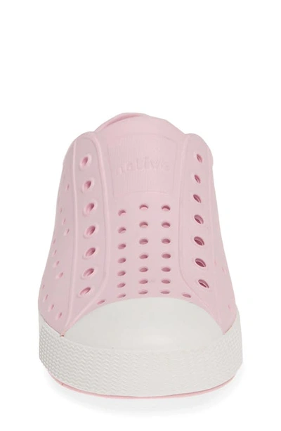 Native Shoes Jefferson Water Friendly Slip-on Vegan Sneaker In Milk Pink/ Shell White