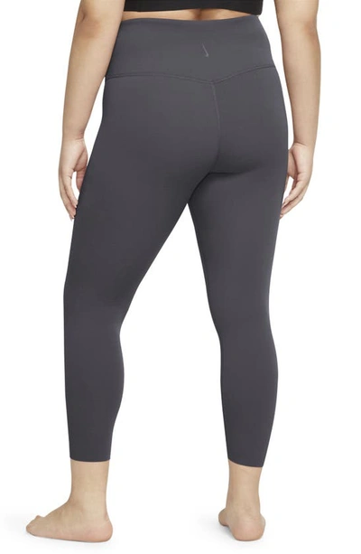 Shop Nike Yoga Luxe 7/8 Tights In Medium Ash/ Particle Grey