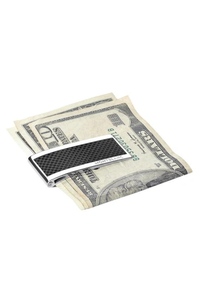 Shop Montblanc Carbon Fiber Money Clip In Stainless Steel