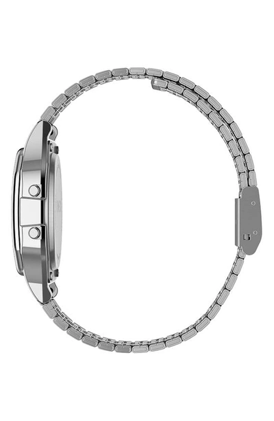 Shop Timex ® T80 Digital Bracelet Watch, 34mm In Silver