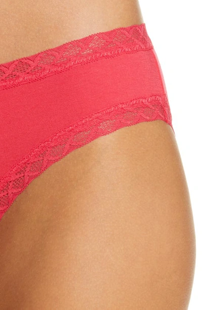 Shop Natori Bliss Cotton Girl Briefs In Sunset Coral