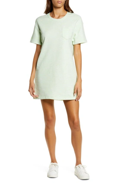 Shop Ugg Nadia French Terry Lounge T-shirt Dress In Green Neon Melange