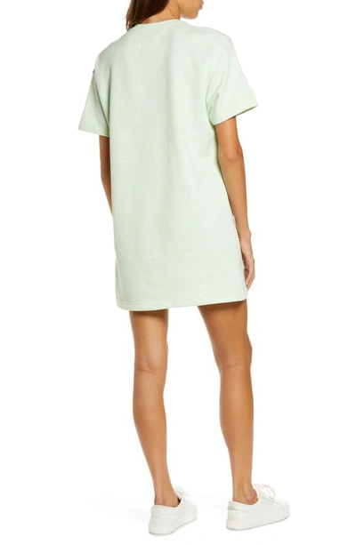 Shop Ugg Nadia French Terry Lounge T-shirt Dress In Green Neon Melange