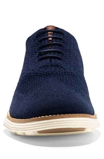 Cole Haan Men's Original Grand Stitchlite Wingtip Oxfords Men's Shoes In Navy/ivory