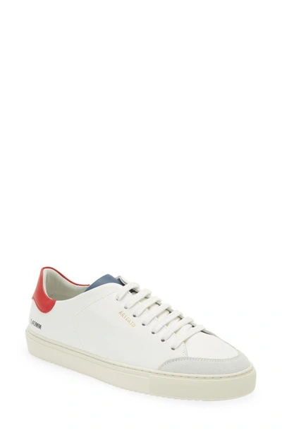 Shop Axel Arigato Clean 90 Triple Sneaker In White/ Red/ Blue