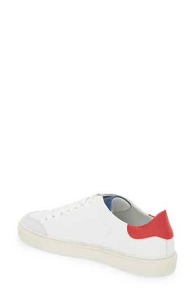 Shop Axel Arigato Clean 90 Triple Sneaker In White/ Red/ Blue