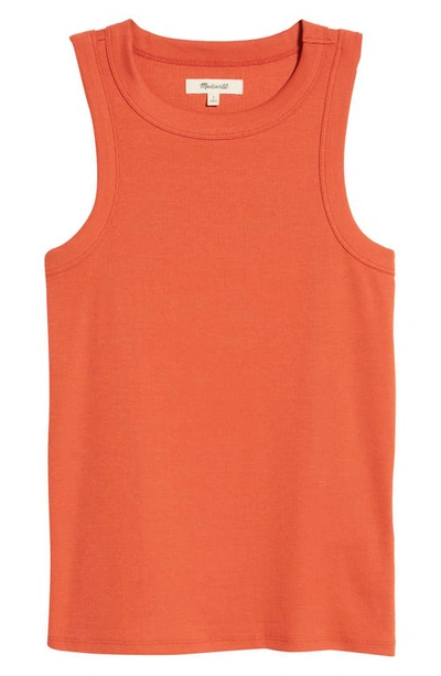 Shop Madewell Brightside Tank Top In Red