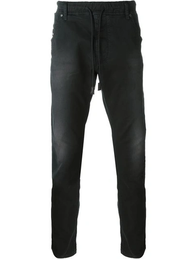 Diesel Krooley Drawstring Waist Jeans In Black