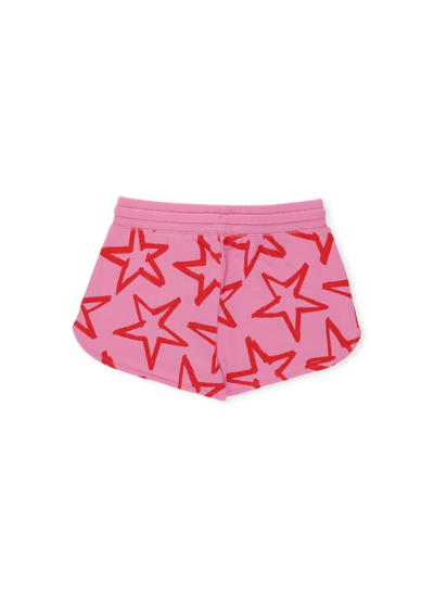 Shop Stella Mccartney Stars Printed Shorts In Rosa/rosso
