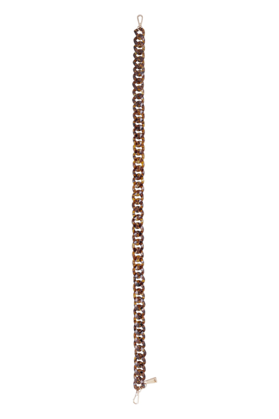 Shop Lamilanesa Plexiglass Strap In Brown