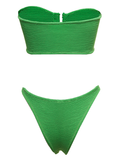 Shop Reina Olga Womans Ausilia Scrunch Green Emerald Bikini