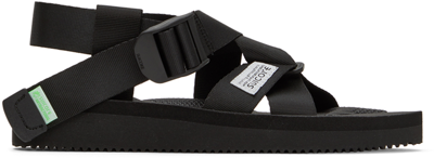 Shop Suicoke Black Chin2-cab Sandals