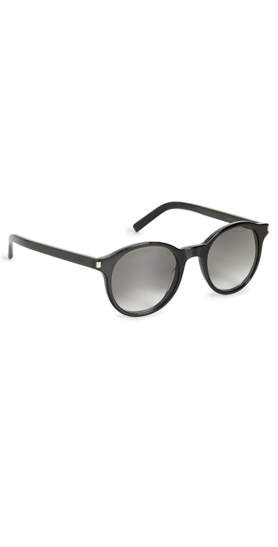 Shop Saint Laurent Sl 521 Sunglasses In Black