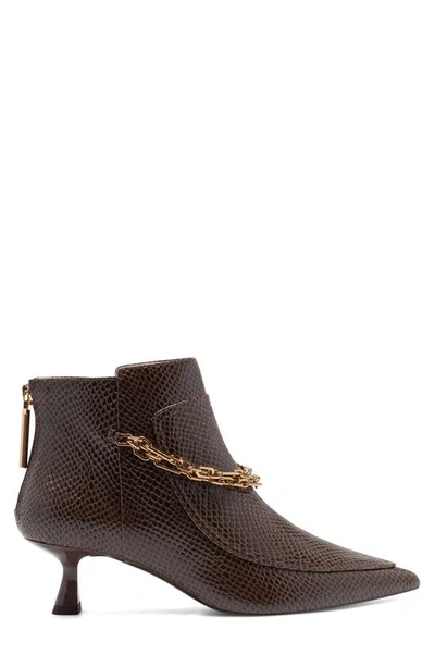 Louise Et Cie Fleta Pointed Toe Bootie In Deeper Mahogany At Nordstrom Rack  in Brown